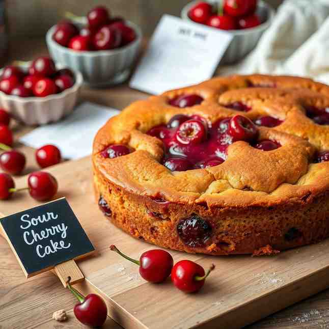 Sour Cherry Cake - Easy Recipes Using Sour Cherries